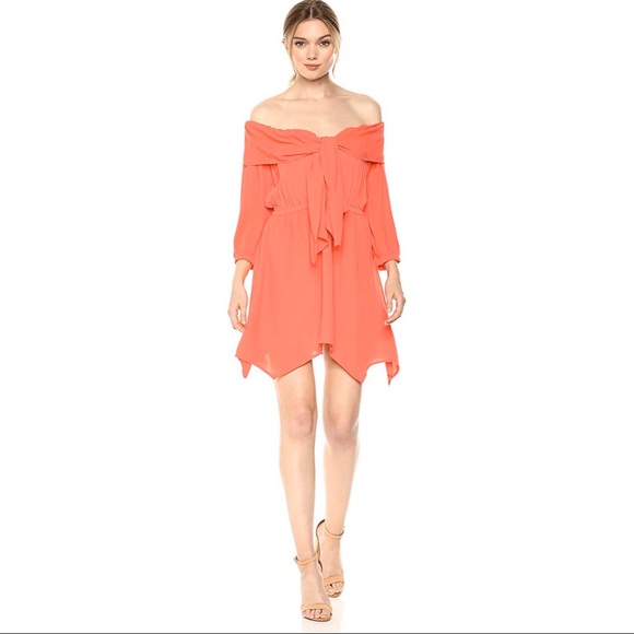 revolve Dresses & Skirts - NWT Clayton Revolve Billie Coral Off Shoulder Dres